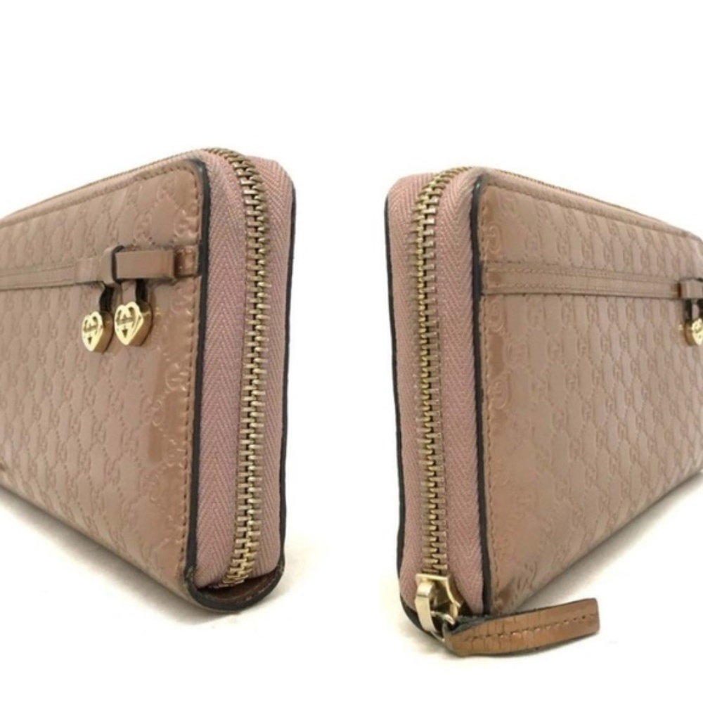 GUCCI Micro Shima GG Logo Pattern  Zippy Wallet - Picture 3 of 8